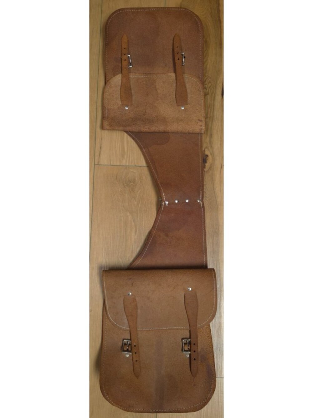 VTG Suede Leather Western Cowboy Biker Horse Motorcycle Throwover Saddle Bags